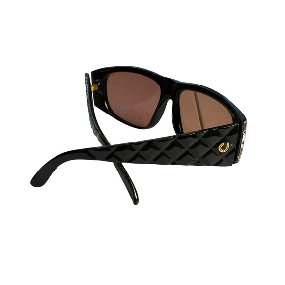 Charles Jourdan Sunglasses Black Ladies Made In France Rectangle Slightly Chunky main image 9